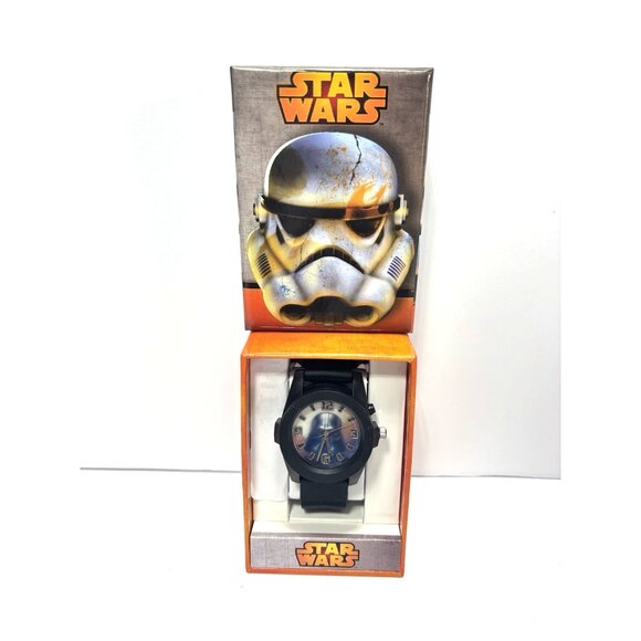 Star Wars Darth Vader Black Watch in Stormtrooper Display Box New Gift Disney - Picture 2 of 10